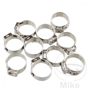 BAND CLAMP 17.2 JMP WIDTH 7MM STAINLESS STEEL 10 PCS