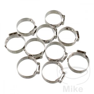 BAND CLAMP 22.4 JMP WIDTH 7MM STAINLESS STEEL 10 PCS