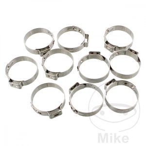 BAND CLAMP 27.8 JMP WIDTH 7MM STAINLESS STEEL 10 PCS