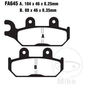 BRAKE PADS SINTERED R EBC FA645R