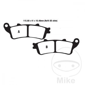 BRAKE PAD SEMI-SINTER V EBC FA261/2V NextPart.dk Reservedele Motorcykler touring Sport Racing Atv Oliefilter Luftfilter Bremseklodser Bremseskive Tændrør Kædekit Dæk BRAKE PAD SEMI-SINTER V EBC FA261/2V