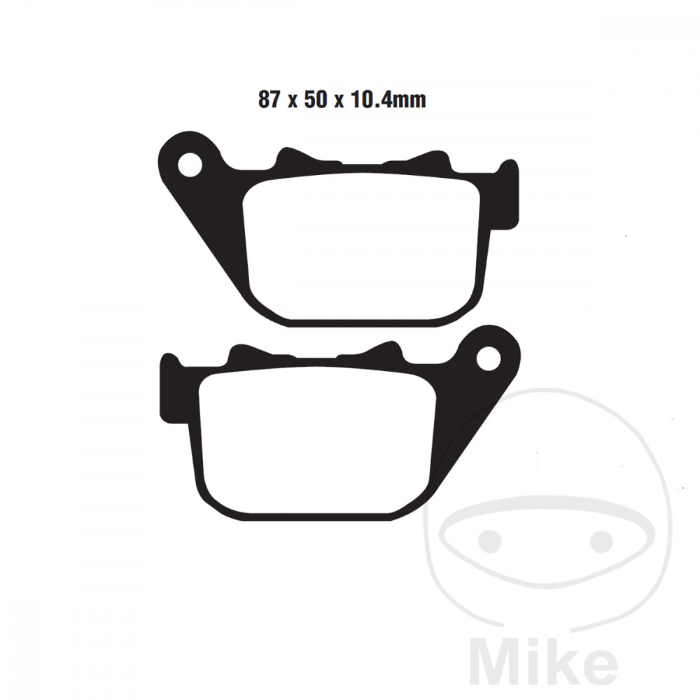 BRAKE PAD SEMI-SINTER V EBC FA387V NextPart.dk Reservedele Motorcykler touring Sport Racing Atv Oliefilter Luftfilter Bremseklodser Bremseskive Tændrør Kædekit Dæk BRAKE PAD SEMI-SINTER V EBC FA387V