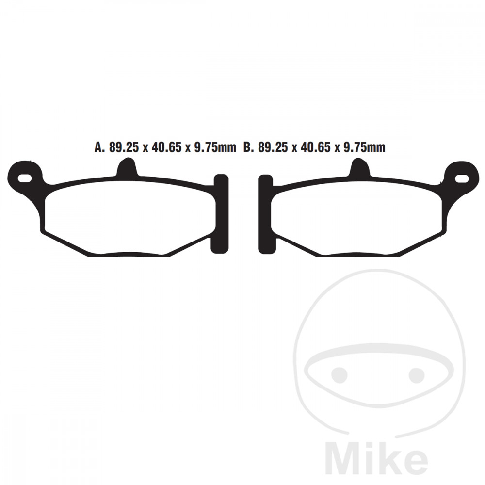 BRAKE PAD SEMI-SINTER V EBC FA419V NextPart.dk Reservedele Motorcykler touring Sport Racing Atv Oliefilter Luftfilter Bremseklodser Bremseskive Tændrør Kædekit Dæk BRAKE PAD SEMI-SINTER V EBC FA419V