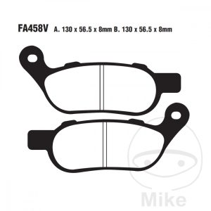 BRAKE PAD SEMI-SINTER V EBC FA458V Alternative: 7870293 NextPart.dk Reservedele Motorcykler touring Sport Racing Atv Oliefilter Luftfilter Bremseklodser Bremseskive Tændrør Kædekit Dæk BRAKE PAD SEMI-SINTER V EBC FA458V Alternative: 7870293