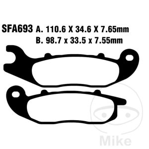BRAKE PAD CARBON SCOOTER EBC SFAC693