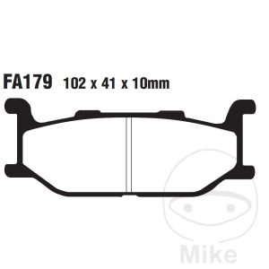 BRAKE PAD CARBON SCOOTER EBC SFAC179