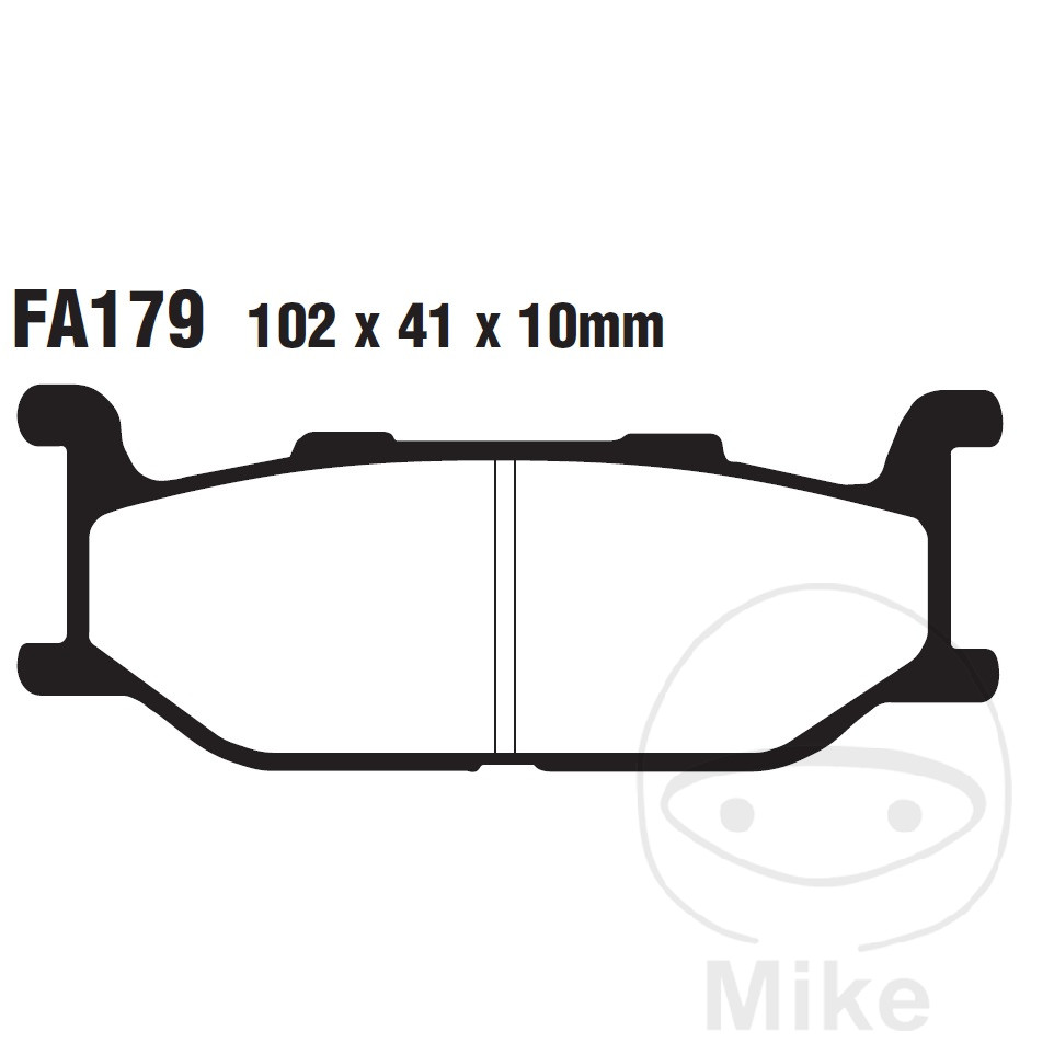 BRAKE PAD CARBON SCOOTER EBC SFAC179 NextPart.dk Reservedele Motorcykler touring Sport Racing Atv Oliefilter Luftfilter Bremseklodser Bremseskive Tændrør Kædekit Dæk BRAKE PAD CARBON SCOOTER EBC SFAC179