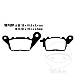 BRAKE PAD CARBON SCOOTER EBC SFAC694