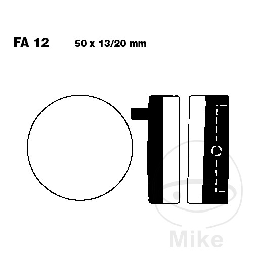BRAKE PAD SEMI-SINTER V EBC FA012V NextPart.dk Reservedele Motorcykler touring Sport Racing Atv Oliefilter Luftfilter Bremseklodser Bremseskive Tændrør Kædekit Dæk BRAKE PAD SEMI-SINTER V EBC FA012V