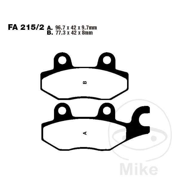 BRAKE PADS SINT EBC FA215/2HH ALTN 7874639/7874647 NextPart.dk Reservedele Motorcykler touring Sport Racing Atv Oliefilter Luftfilter Bremseklodser Bremseskive Tændrør Kædekit Dæk BRAKE PADS SINT EBC FA215/2HH ALTN 7874639/7874647