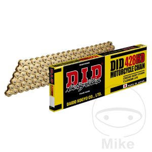 DID NON O-RING CHAIN GOLD/GOLD 428HD/136 OPEN CHAIN WITH CLIP LINK