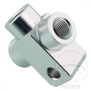 3 WAY MANIFOLD THREADED TYP833 3/8 UNF SILVER