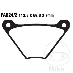 BRAKE PAD SEMI-SINTER V EBC FA024/2V ALTN 7872138 NextPart.dk Reservedele Motorcykler touring Sport Racing Atv Oliefilter Luftfilter Bremseklodser Bremseskive Tændrør Kædekit Dæk BRAKE PAD SEMI-SINTER V EBC FA024/2V ALTN 7872138