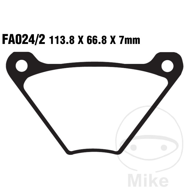BRAKE PAD SEMI-SINTER V EBC FA024/2V ALTN 7872138 NextPart.dk Reservedele Motorcykler touring Sport Racing Atv Oliefilter Luftfilter Bremseklodser Bremseskive Tændrør Kædekit Dæk BRAKE PAD SEMI-SINTER V EBC FA024/2V ALTN 7872138