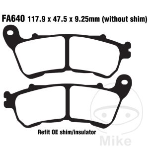 BRAKE PADS STD EBC FA640