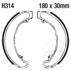BRAKE SHOES WITH SPRING EBC
