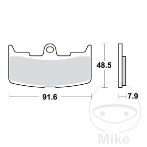 BRAKE PADS SINTERED FRONT SV TRW ALTN 7324296