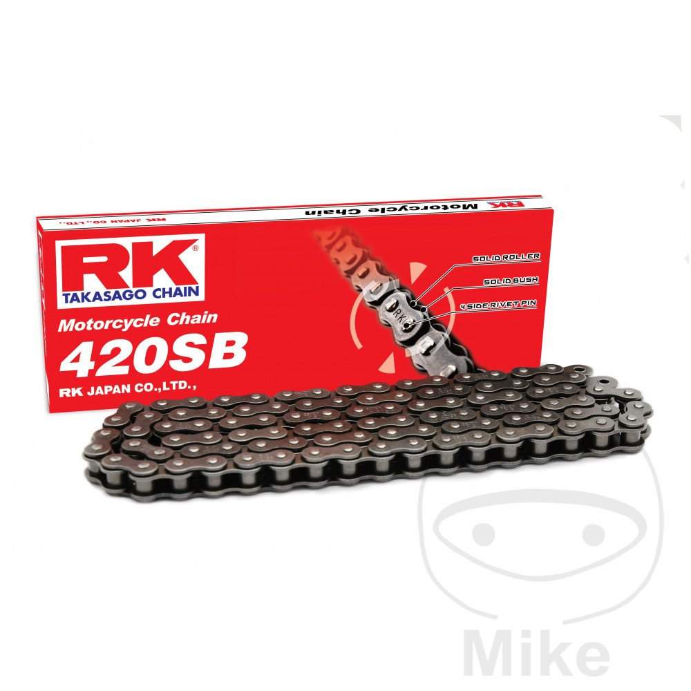 RK NON O-RING CHAIN 420SB/096 OPEN CHAIN WITH CLIP LINK NextPart.dk Reservedele Motorcykler touring Sport Racing Atv Oliefilter Luftfilter Bremseklodser Bremseskive Tændrør Kædekit Dæk RK NON O-RING CHAIN 420SB/096 OPEN CHAIN WITH CLIP LINK