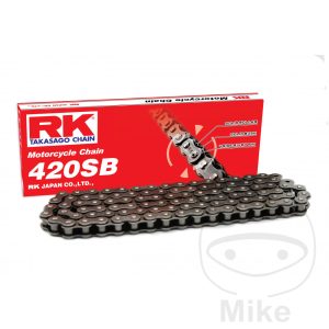 RK NON O-RING CHAIN 420SB/102 OPEN CHAIN WITH CLIP LINK NextPart.dk Reservedele Motorcykler touring Sport Racing Atv Oliefilter Luftfilter Bremseklodser Bremseskive Tændrør Kædekit Dæk RK NON O-RING CHAIN 420SB/102 OPEN CHAIN WITH CLIP LINK