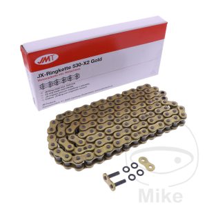 JMT X-RING 530X2 GOLD 102 OPEN CHAIN WITH RIVET LINK