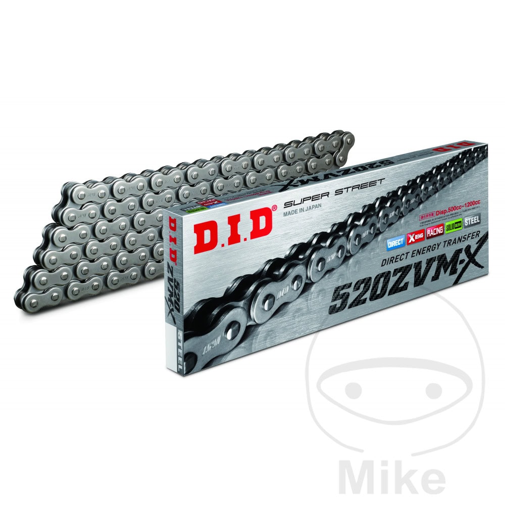 DID X-RING CHAIN 520ZVMX/130 OPEN CHAIN WITH RIVET LINK NextPart.dk Reservedele Motorcykler touring Sport Racing Atv Oliefilter Luftfilter Bremseklodser Bremseskive Tændrør Kædekit Dæk DID X-RING CHAIN 520ZVMX/130 OPEN CHAIN WITH RIVET LINK