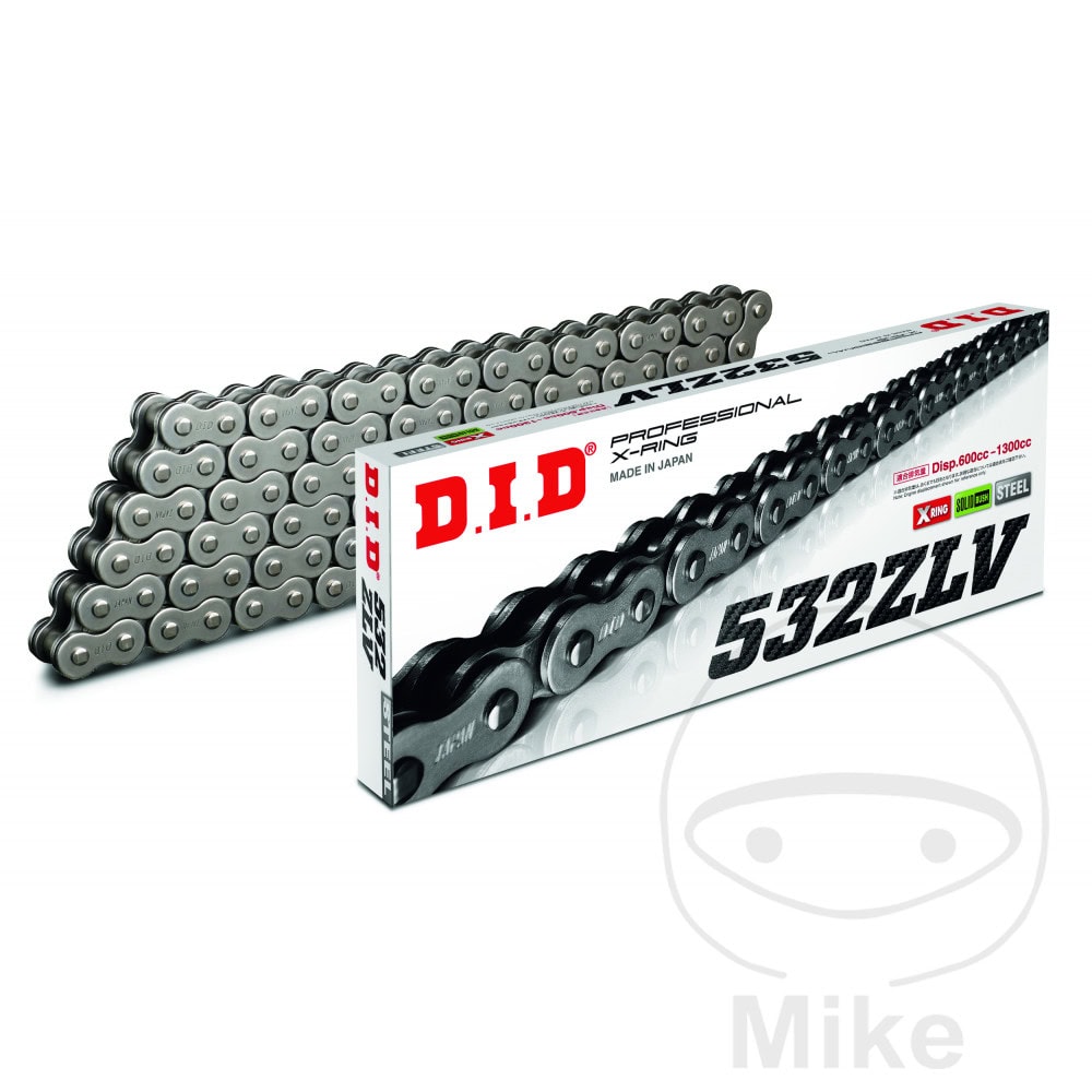 DID X-RING CHAIN 532ZLV/114 OPEN CHAIN WITH RIVET LINK NextPart.dk Reservedele Motorcykler touring Sport Racing Atv Oliefilter Luftfilter Bremseklodser Bremseskive Tændrør Kædekit Dæk DID X-RING CHAIN 532ZLV/114 OPEN CHAIN WITH RIVET LINK