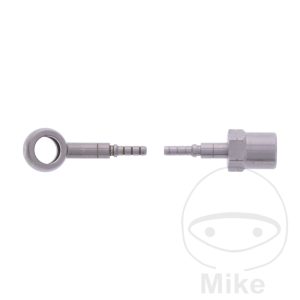 BRAIDED STEEL BRAKE HOSE KIT FITTINGS SILVER 1 PIECE NextPart.dk Reservedele Motorcykler touring Sport Racing Atv Oliefilter Luftfilter Bremseklodser Bremseskive Tændrør Kædekit Dæk BRAIDED STEEL BRAKE HOSE KIT FITTINGS SILVER 1 PIECE