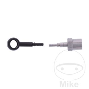 BRAIDED STEEL BRAKE HOSE KIT FITTINGS BLACK 1 PIECE