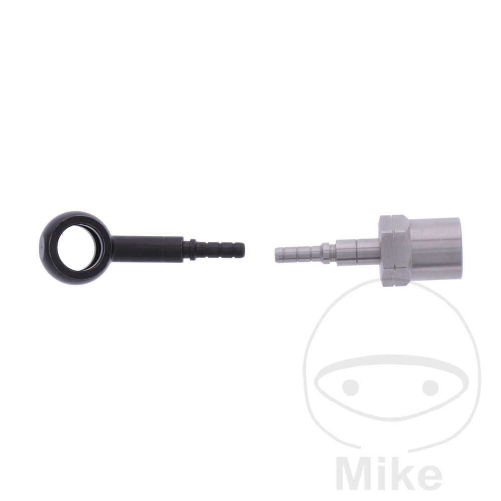 BRAIDED STEEL BRAKE HOSE KIT FITTINGS BLACK 1 PIECE NextPart.dk Reservedele Motorcykler touring Sport Racing Atv Oliefilter Luftfilter Bremseklodser Bremseskive Tændrør Kædekit Dæk BRAIDED STEEL BRAKE HOSE KIT FITTINGS BLACK 1 PIECE