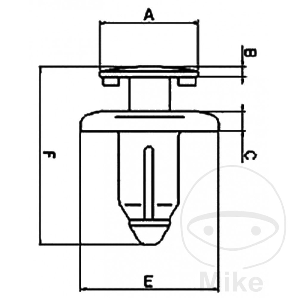ROTATING PUSH RIVET PACK CONTAINS 10 PIECES NextPart.dk Reservedele Motorcykler touring Sport Racing Atv Oliefilter Luftfilter Bremseklodser Bremseskive Tændrør Kædekit Dæk ROTATING PUSH RIVET PACK CONTAINS 10 PIECES