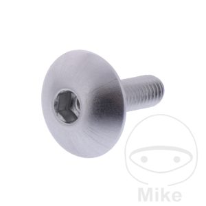 DOME HEAD BOLT JMP BOLT M5X0.8MM 16MM ALUMINIUM SILVER