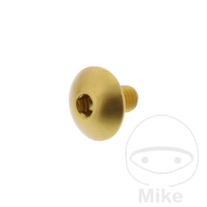 DOME HEAD BOLT JMP BOLT M6X1.00MM 10MM ALUMINIUM GOLD