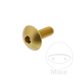 DOME HEAD BOLT JMP BOLT M6X1.00MM 16MM ALUMINIUM GOLD