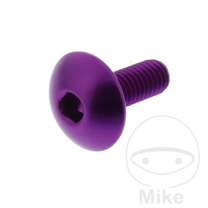 DOME HEAD BOLT JMP BOLT M6X1.00MM 16MM ALUMINIUM PURPLE