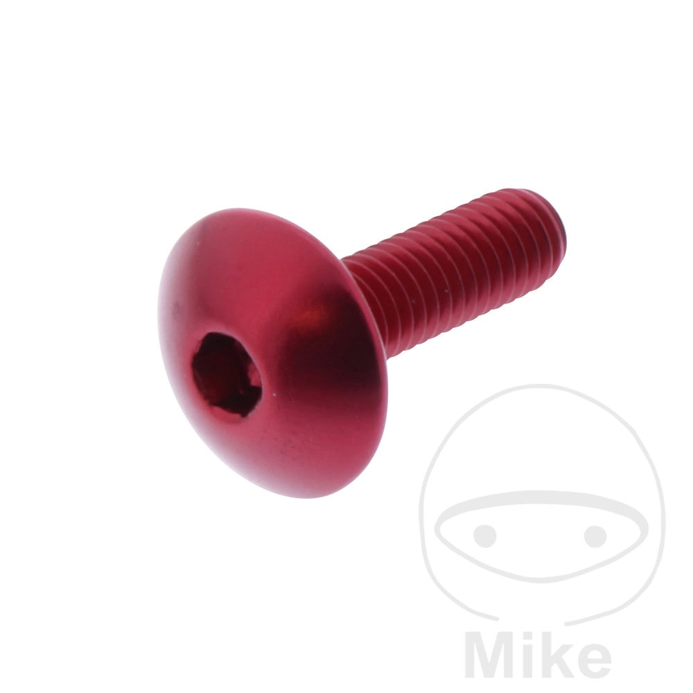 DOME HEAD BOLT JMP BOLT M6X1.00MM 20MM ALUMINIUM RED NextPart.dk Reservedele Motorcykler touring Sport Racing Atv Oliefilter Luftfilter Bremseklodser Bremseskive Tændrør Kædekit Dæk DOME HEAD BOLT JMP BOLT M6X1.00MM 20MM ALUMINIUM RED