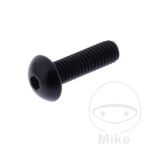 DOME HEAD BOLT JMP BOLT M6X1.00MM 20MM ALUMINIUM BLACK