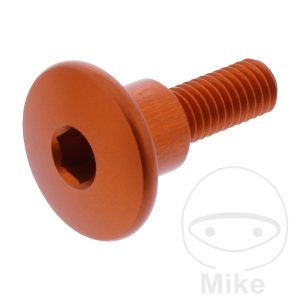DOME HEAD BOLT JMP BOLT M6X1.00MM 22MM ALU ORANGE