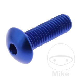 DOME HEAD BOLT JMP BOLT M8X1.25MM 25MM ALUMINIUM BLUE NextPart.dk Reservedele Motorcykler touring Sport Racing Atv Oliefilter Luftfilter Bremseklodser Bremseskive Tændrør Kædekit Dæk DOME HEAD BOLT JMP BOLT M8X1.25MM 25MM ALUMINIUM BLUE