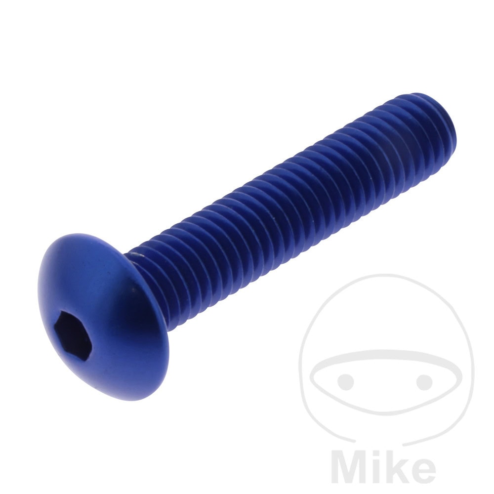 DOME HEAD BOLT JMP BOLT M8X1.25MM 40MM ALUMINIUM BLUE NextPart.dk Reservedele Motorcykler touring Sport Racing Atv Oliefilter Luftfilter Bremseklodser Bremseskive Tændrør Kædekit Dæk DOME HEAD BOLT JMP BOLT M8X1.25MM 40MM ALUMINIUM BLUE