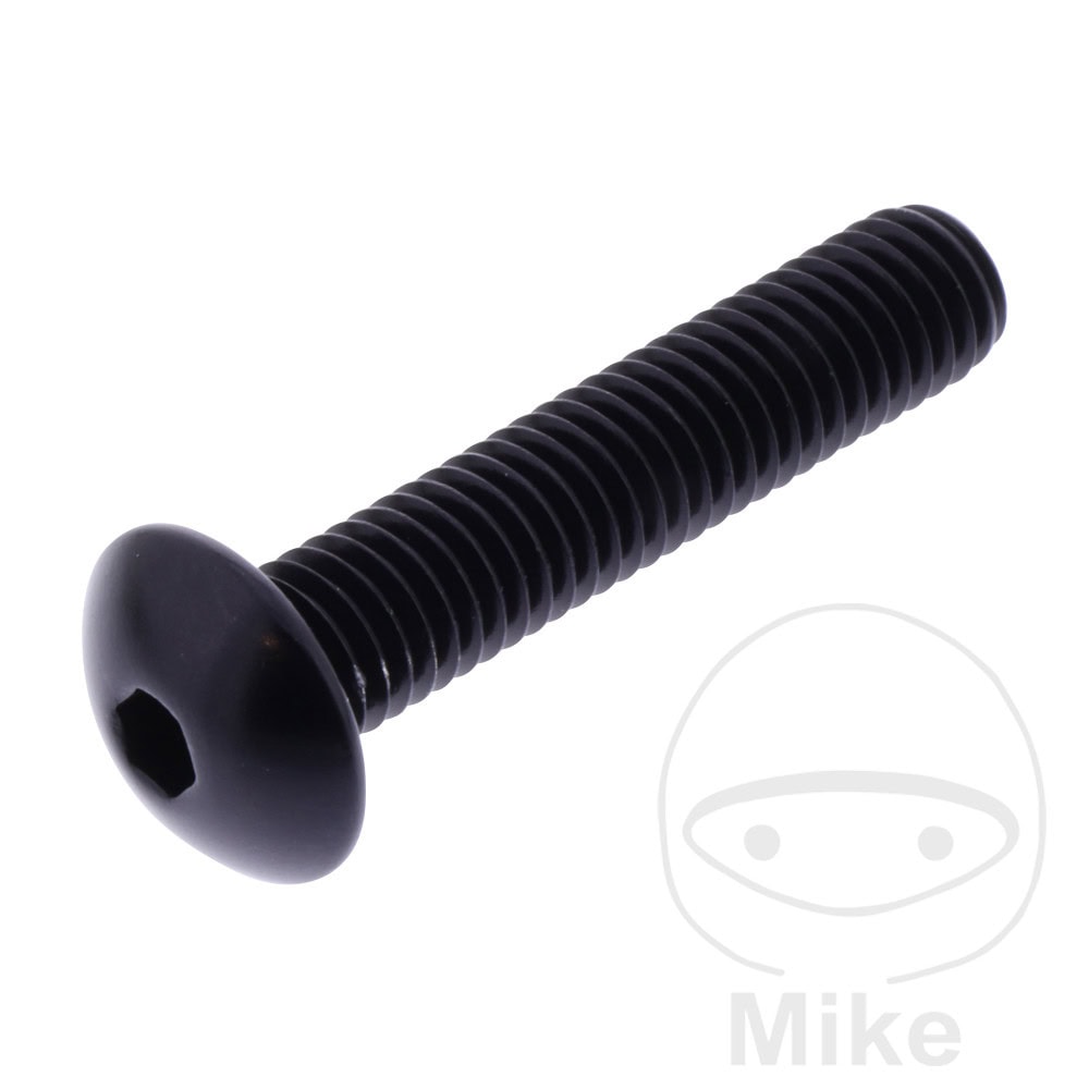 DOME HEAD BOLT JMP BOLT M8X1.25MM 40MM ALUMINIUM BLACK NextPart.dk Reservedele Motorcykler touring Sport Racing Atv Oliefilter Luftfilter Bremseklodser Bremseskive Tændrør Kædekit Dæk DOME HEAD BOLT JMP BOLT M8X1.25MM 40MM ALUMINIUM BLACK