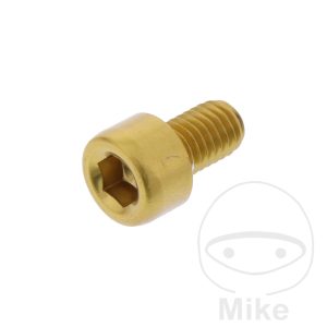 HEX SOCKET CAP SCREW  JMP BOLT M5X0.8MM 8MM ALUMINIUM GOLD