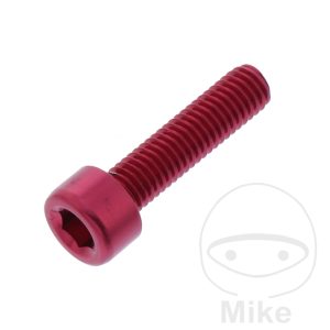 HEX SOCKET CAP SCREW  JMP BOLT M5X0.8MM 20MM ALUMINIUM RED