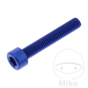 HEX SOCKET CAP SCREW JMP BOLT M5X0.8MM 30MM ALUMINIUM BLUE NextPart.dk Reservedele Motorcykler touring Sport Racing Atv Oliefilter Luftfilter Bremseklodser Bremseskive Tændrør Kædekit Dæk HEX SOCKET CAP SCREW JMP BOLT M5X0.8MM 30MM ALUMINIUM BLUE