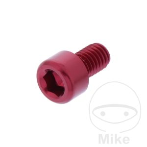 HEX SOCKET CAP SCREW  JMP BOLT M6X1.00MM 10MM ALUMINIUM RED