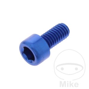 HEX SOCKET CAP SCREW  JMP BOLT M6X1.00MM 12MM ALUMINIUM BLUE