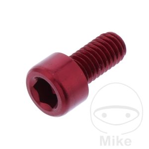 HEX SOCKET CAP SCREW JMP BOLT M6X1.00MM 12MM ALUMINIUM RED NextPart.dk Reservedele Motorcykler touring Sport Racing Atv Oliefilter Luftfilter Bremseklodser Bremseskive Tændrør Kædekit Dæk HEX SOCKET CAP SCREW JMP BOLT M6X1.00MM 12MM ALUMINIUM RED