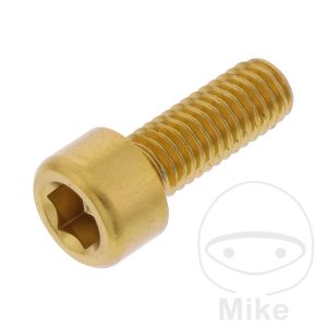 HEX SOCKET CAP SCREW  JMP BOLT M6X1.00MM 16MM ALUMINIUM GOLD