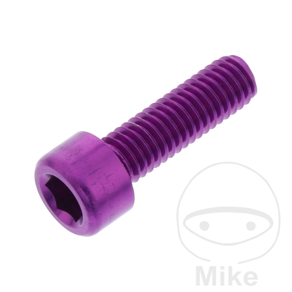 HEX SOCKET CAP SCREW JMP BOLT M6X1.00MM 20MM ALUMINIUM PURPLE NextPart.dk Reservedele Motorcykler touring Sport Racing Atv Oliefilter Luftfilter Bremseklodser Bremseskive Tændrør Kædekit Dæk HEX SOCKET CAP SCREW JMP BOLT M6X1.00MM 20MM ALUMINIUM PURPLE