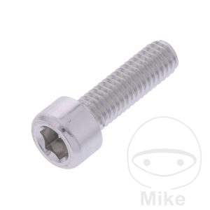 HEX SOCKET CAP SCREW JMP BOLT M6X1.00MM 20MM ALUMINIUM SILVER NextPart.dk Reservedele Motorcykler touring Sport Racing Atv Oliefilter Luftfilter Bremseklodser Bremseskive Tændrør Kædekit Dæk HEX SOCKET CAP SCREW JMP BOLT M6X1.00MM 20MM ALUMINIUM SILVER