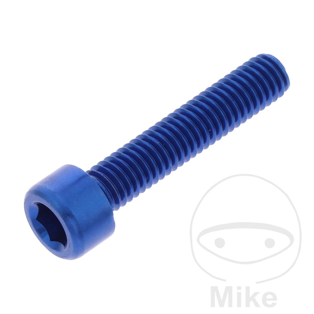 HEX SOCKET CAP SCREW JMP BOLT M6X1.00MM 30MM ALUMINIUM BLUE NextPart.dk Reservedele Motorcykler touring Sport Racing Atv Oliefilter Luftfilter Bremseklodser Bremseskive Tændrør Kædekit Dæk HEX SOCKET CAP SCREW JMP BOLT M6X1.00MM 30MM ALUMINIUM BLUE